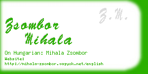 zsombor mihala business card